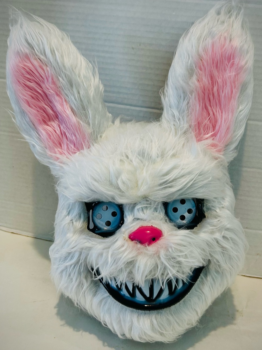 Halloween Mask Scary Rabbit Bloody Teeth Demented Zombie Bunny Last Chance U